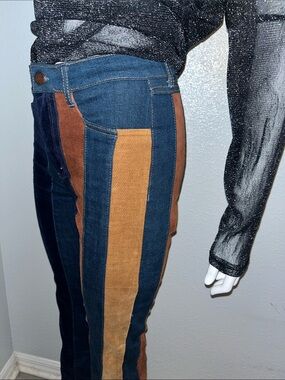 Gorgeous/fun Striped Multi-Color High-Waist Flare Jeans - Women ALTAR’D STATE